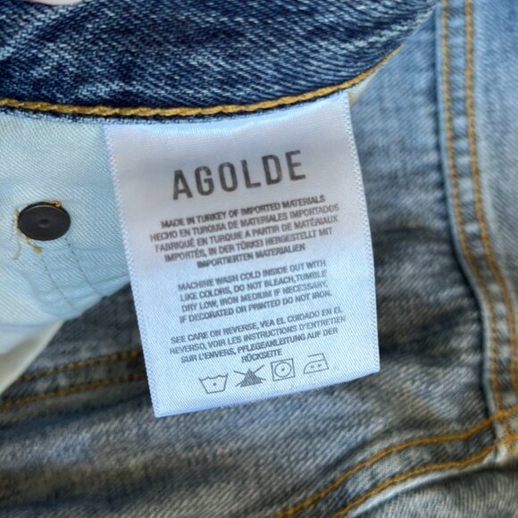 AGOLDE Riley High Rise Straight Crop Jeans in Frequency | Size 27 - Picture 15 of 16